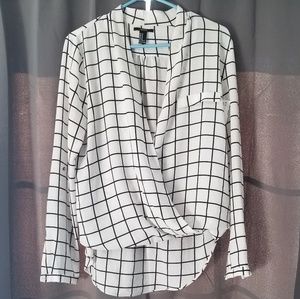 Forever 21 Plaid Blouse